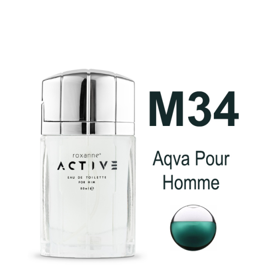 M34 Ispirato da Aqva Pour Homme 80mL M34 Ispirato da Aqva Pour Homme 80mL